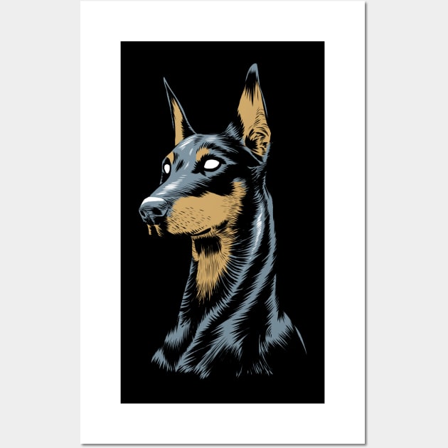 Doberman Wall Art by albertocubatas